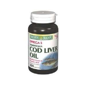  Natures Bounty Cod Liver Oil Softgels 100 Health 