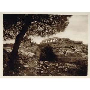  1928 Temple of Aphaea Aegina Saronic Island Egina Greece 