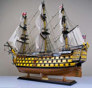   34 model wood ship British wooden tall ship sailing boat  