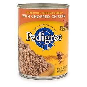  Pedigree Traditional Ground Dinner with Chopped Chicken Canned Dog 
