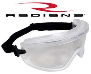 Radians Barricade Clear Mirror Anti Fog Safety Goggles  