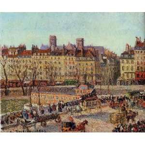  Oil Painting The Baths of Samaritaine, Afternoon Camille 