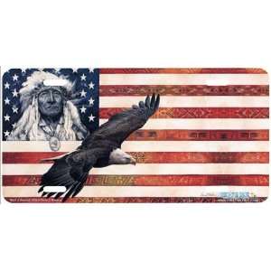 6206 Spirit of America Indian License Plate Car Auto Novelty Front 