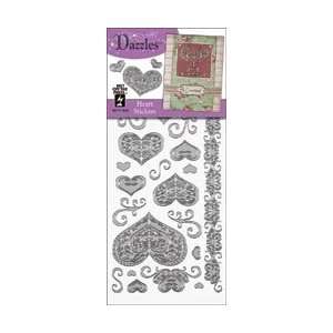  Dazzles Stickers   Silver Heart Arts, Crafts & Sewing