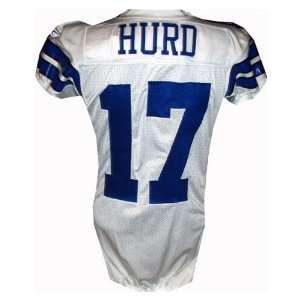 Sam Hurd #17 Cowboys Game Issued White Jersey (Size 44) (Tagged 2007 