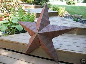 70Rusted*Metal*Star*Barn*Old*Roof*Rusty*Sign*Texas*  
