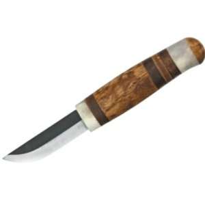  Kero Knives 1137 Salla Fixed Blade Knife with Curly Birch 