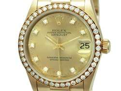 31MM Rolex Datejust President Yellow Gold Watch *WOW*  