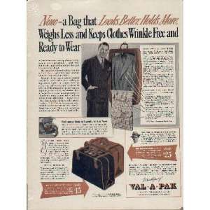 Mr. L.R. Barton, salesman of Elyria, Ohio  1941 Val A Pak Luggage 
