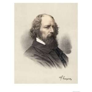  Alfred Lord Tennyson English Poet Giclee Poster Print 
