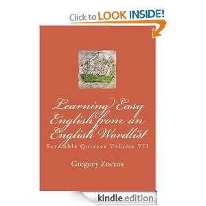 Learning Easy English from an English word list Gregory Zorzos 