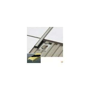  DECO Tile Edging Profile, Solid Brass   82 1/2L x 1/2H 