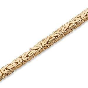  14K Gold Plated Byzantine Bracelet: Jewelry