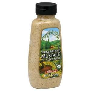 Organicville Organic Stone Ground Mustard; Gluten Free (12x12oz 