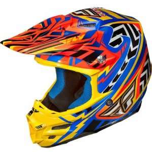 Fly Racing F2 Carbon Andrew Short Replica Orange/Blue/Yellow Helmet 