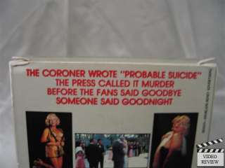 Goodnight, Sweet Marilyn VHS Paula Lane, Jeremy Slate 095771100059 