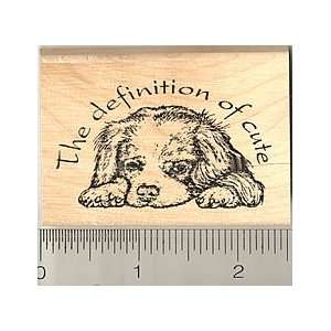  Dog Rubber Stamp, The Definition of Cute Arts, Crafts & Sewing