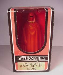 Star Wars ROTJ Royal Guard bank toy Figure MIB 1983  