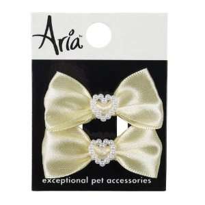  Aria Lucy Bows 2/Pkg Ivory