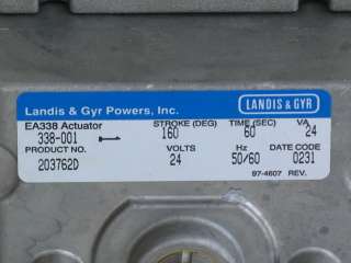 Landis & Gyr Model 203762D Electric Rotary Actuator  