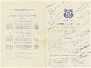 CHARLES E. ROSENDAHL   MENU/PROGRAM SIGNED  