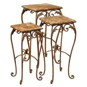   Accessories and Clocks AVA PLANT STANDS, S/3: Furniture & Decor