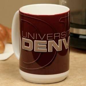  Denver Pioneers White 15oz. Ceramic Mug