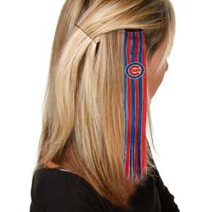   Ladies Red Royal Blue Sports Extension Hair Clips: Sports & Outdoors