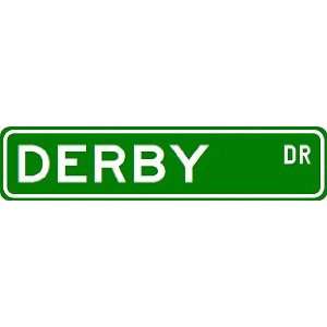  DERBY Street Sign ~ Custom Aluminum Street Signs Sports 