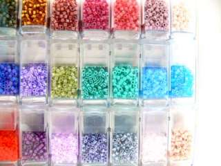 Beautiful mix of Miyuki Delica beads, best selling colors and finishes 
