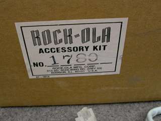Rock ola 508 wall unit connection kit New Old Stock  
