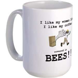  Covered in BEES Mug Humor Large Mug by 