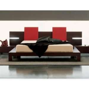  Rossetto T2666BBA83206 Win King Bed in Wenge with lights 