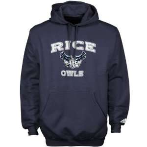  adidas Rice Owls Navy Blue Book Smart Hoody Sweatshirt 