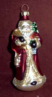 Germany Glass Old Saint Nicholas Hand Blown Ornament  