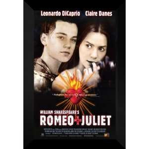   Shakespeares Romeo & Juliet 27x40 FRAMED Movie Poster