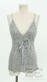   Label Grey Cashmere & Silk Sequin Top Small NEW $850 WWE226  