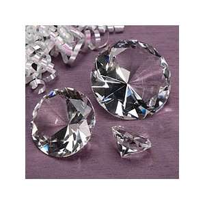    4 Inch Glass Diamond Faux Crystal Jewel