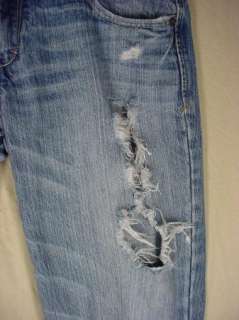   Womens Emma Jeans blue destroyed   size 6R (meas 34 x 32)  