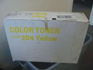 Genuine Ricoh Type 204 Yellow Toner New Sealed Box  