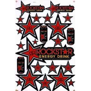 Rockstar Energy Drink Motocross Racing Decal Sticker Sheet C167