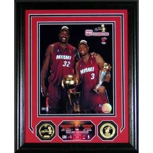  Shaquille ONeal and Dwyane Wade  NBA Finals  Photo Mint 
