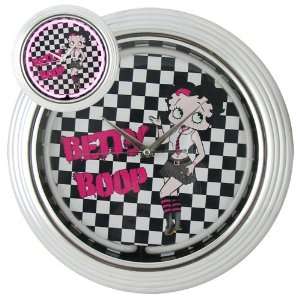  Punk Rock Betty Boop Neon Wall Clock: Home & Kitchen