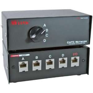  4 Port Cat 5 Rj45 Premium Manual Switch Cycles
