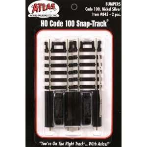   HO Code 100 Nickel Silver Bumpers (6/Bx) Atlas Trains Toys & Games