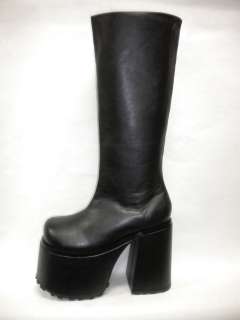   Platform KISS Costume Gene Simmons Paul Stanley Goth Knee Boots 10