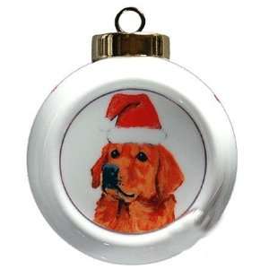  Christmas Ball Ornament   Golden Retriever Dog: Home & Kitchen