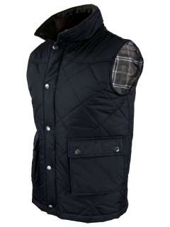 Mens Diamond Quilted Padded Gilet/ Body Warmer Jacket Coat Brave Soul 