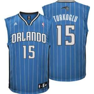  Hedo Turkoglu Jersey adidas Blue Replica #15 Orlando 