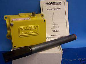 Ramsey Pro Line Belt Misalignment Switch ROS 2A New,  